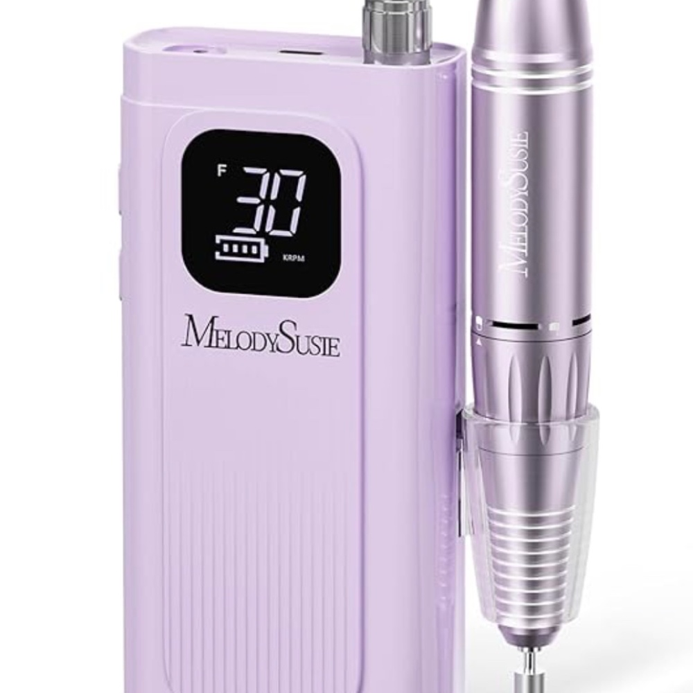 MelodySusie  Clip-On Cordless Essential Nail Drill, PURPLE! - Picture 3 of 10